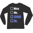 Zeta Phi Beta Doctor Graduation Zeta Phi Beta HBCU Doctor Unisex Long Sleeve T-Shirt