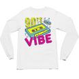 90's Vibe Retro Style Cassette Tape Nostalgia 1990s Party Premium Tri-Blend Unisex Long Sleeve T-Shirt