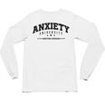 Anxiety University Anxious Antisocial Introvert Unisex Long Sleeve T-Shirt Anxiety University Anxious Antisocial Introvert Unisex Long Sleeve T-Shirt