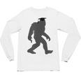 Bigfoot Graduate Shirt Cute Sasquatch Graduation Unisex Long Sleeve T-Shirt