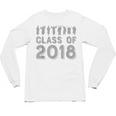 Blue & Grey Class Of 2018 Senior GraduationShirt Unisex Long Sleeve T-Shirt