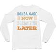 Bonsai Care Now Minimal Socializing Introvert Vintage Unisex Long Sleeve T-Shirt