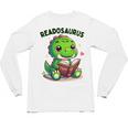 Book Lover Reading Dinosaur Readosaurus Library Unisex Long Sleeve T-Shirt