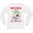 Books Are My LoveLanguage Cupid Valentines Unisex Long Sleeve T-Shirt