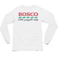 Bosco Little Puppets Help Irish Nostalgia Retro 80s Premium Tri-Blend Unisex Long Sleeve T-Shirt