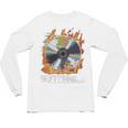 Buffering Glitched CD On Fire 2000s Nostalgia Unisex Long Sleeve T-Shirt