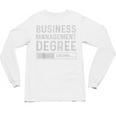 Business Management Degree Loading Graduation Unisex Long Sleeve T-Shirt