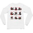 Cat Reading Books Lover Christmas Cat Lover Xmas Unisex Long Sleeve T-Shirt