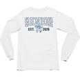 Class Of 2026 Senior 26 Coquette Bow Toile Preppy Graduation Unisex Long Sleeve T-Shirt