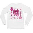Class Of 2026 Senior Coquette Pink Bow Graduation Family Premium Tri-Blend Unisex Long Sleeve T-Shirt