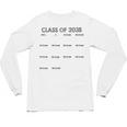 Class Of 2035 Handprint Graduation Unisex Long Sleeve T-Shirt
