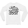 Class Of 2037 Senior Retro 2037 Grad Graduate Graduation Unisex Long Sleeve T-Shirt