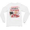 Cupid's Favorite Math Teacher Valentine Reading Book Women Unisex Long Sleeve T-Shirt Cupid's Favorite Math Teacher Valentine Reading Book Women Unisex Long Sleeve T-Shirt