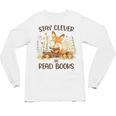 Cute Fox Stay Clever Read Books For Librarian Or Bookworm Unisex Long Sleeve T-Shirt