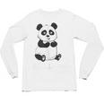 Cute Introvert Vibes – Panda Hello & Goodbye Unisex Long Sleeve T-Shirt