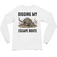 Digging My Escape Route Armadillo Introvert Humor Unisex Long Sleeve T-Shirt Digging My Escape Route Armadillo Introvert Humor Unisex Long Sleeve T-Shirt