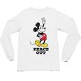 Disney Mickey Mouse Peace Out Totally Retro Graduation Unisex Long Sleeve T-Shirt