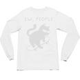 Ew People Cat Skateboard Introvert Sarcastic Humor Unisex Long Sleeve T-Shirt