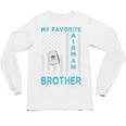 My Favorite Airman Calls Me Brother Airman Graduation Premium Tri-Blend Unisex Long Sleeve T-Shirt