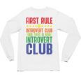 First Rule Of Introvert Club Is There Is No Introvert Club Raglan Baseball Tee Unisex Long Sleeve T-Shirt First Rule Of Introvert Club Is There Is No Introvert Club Raglan Baseball Tee Unisex Long Sleeve T-Shirt
