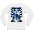 Frutiger Aero Aesthetic Tech Checkered Room Orb Sky Raglan Baseball Tee Unisex Long Sleeve T-Shirt