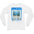 Frutiger Aero Aesthetic Tech Computer Aquarium Tarot Card Raglan Baseball Tee Unisex Long Sleeve T-Shirt