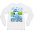 Frutiger Aero Aesthetic Tech Water Fishes Monitor Screen Raglan Baseball Tee Unisex Long Sleeve T-Shirt Frutiger Aero Aesthetic Tech Water Fishes Monitor Screen Raglan Baseball Tee Unisex Long Sleeve T-Shirt