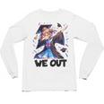 We Out Graduate Dabbing Anime Girl Grad Graduation Unisex Long Sleeve T-Shirt