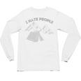 I Hate People Introvert Sarcastic I Love Camping Unisex Long Sleeve T-Shirt