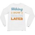 Hiking Now Minimal Socializing Introvert Vintage Unisex Long Sleeve T-Shirt Hiking Now Minimal Socializing Introvert Vintage Unisex Long Sleeve T-Shirt