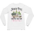 Holiday Scene Nostalgia North Pole Tree Farm Merry Christmas Unisex Long Sleeve T-Shirt Holiday Scene Nostalgia North Pole Tree Farm Merry Christmas Unisex Long Sleeve T-Shirt