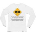 INTJ Warnings Architect Personality Type Introvert Unisex Long Sleeve T-Shirt INTJ Warnings Architect Personality Type Introvert Unisex Long Sleeve T-Shirt