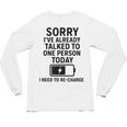 Introvert Sorry I’Ve Already Talked To One Person Today Unisex Long Sleeve T-Shirt