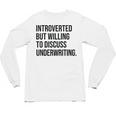 Introverted Underwriter Underwriting Introvert Unisex Long Sleeve T-Shirt Introverted Underwriter Underwriting Introvert Unisex Long Sleeve T-Shirt