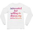 Introverted Willing To Discuss Shetland Sheepdog Introvert Unisex Long Sleeve T-Shirt