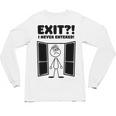 Irony Sarcasm Introvert Dry Humor Cartoon Comic Geek Nerd Unisex Long Sleeve T-Shirt Irony Sarcasm Introvert Dry Humor Cartoon Comic Geek Nerd Unisex Long Sleeve T-Shirt