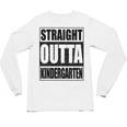 Kids Straight Outta Kindergarten Shirt Boy Girl Graduation Unisex Long Sleeve T-Shirt