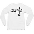 Lacrosse Senior 2024 Sticks And Ball Graduation Unisex Long Sleeve T-Shirt