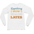 Lapidary Now Minimal Socializing Introvert Vintage Unisex Long Sleeve T-Shirt Lapidary Now Minimal Socializing Introvert Vintage Unisex Long Sleeve T-Shirt