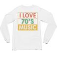 I Love 70's Music Retro Style Nostalgia Vibe 1970 70's Party Premium Tri-Blend Unisex Long Sleeve T-Shirt