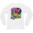 I Love The 70s Vintage Cassette Roller Vinyl Nostalgia 70s Premium Tri-Blend Unisex Long Sleeve T-Shirt