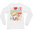 I Love 90's Music Retro Style Nostalgia Cassette 1990s Party Premium Tri-Blend Unisex Long Sleeve T-Shirt