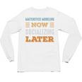 Matchstick Modeling Now Minimal Socializing Introvert Unisex Long Sleeve T-Shirt