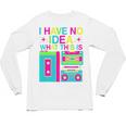 I Have No Idea What This Is Retro 70's 80's 90's Nostalgia Premium Tri-Blend Unisex Long Sleeve T-Shirt