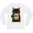 Nope Coffee Cat – Introvert Humor Monday Kitty Unisex Long Sleeve T-Shirt Nope Coffee Cat – Introvert Humor Monday Kitty Unisex Long Sleeve T-Shirt