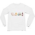 The Perfect Weekend Camping Essentials Wine Books Campfire Unisex Long Sleeve T-Shirt The Perfect Weekend Camping Essentials Wine Books Campfire Unisex Long Sleeve T-Shirt