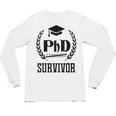 PHD Survivor T-Shirt Graduation Student Teacher For Men Women Kids Unisex Long Sleeve T-Shirt