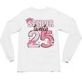 Pink Coquette Bow Senior 2025 Back To School Graduation Girl Unisex Long Sleeve T-Shirt