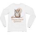 Please Chew Quieter Introvert Christmas Bird Lover Unisex Long Sleeve T-Shirt Please Chew Quieter Introvert Christmas Bird Lover Unisex Long Sleeve T-Shirt