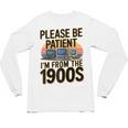 Please Be Patient I'm From The 1900s Retro Computer Raglan Baseball Tee Unisex Long Sleeve T-Shirt